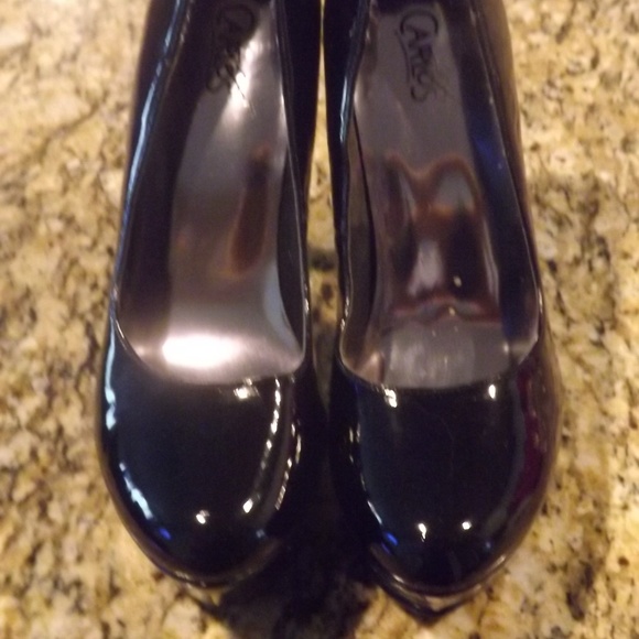 Carlos Santana Black High Heel Shoes - Picture 1 of 4